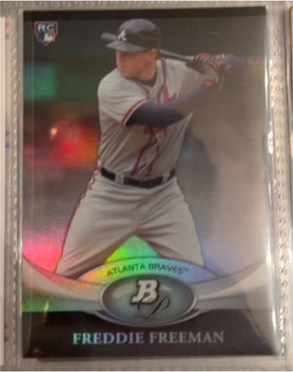 2011 Bowman Platinum #57 Freddie Freeman — front