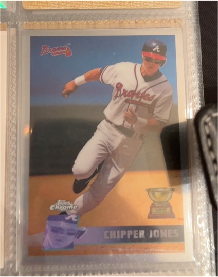 1996 Topps Chrome #177 Chipper Jones — front