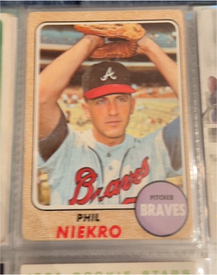 1968 Topps #257 Phil Niekro — front