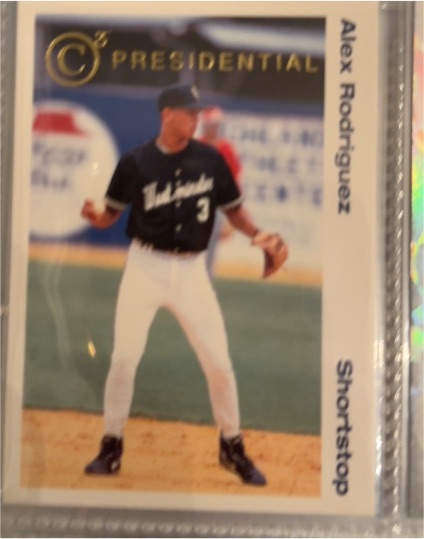 1993 Classic C3 Presidential #3 Alex Rodriguez — front