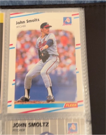 1988 Fleer Update #U-74 John Smoltz — front