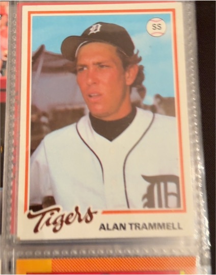 1978 Topps Burger King #15 Alan Trammell Rookie — front