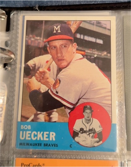 1963 Topps #126 Bob Uecker — front