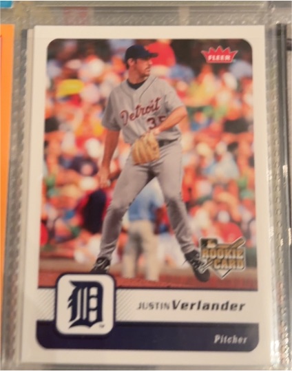 2006 Fleer #426 Justin Verlander — front