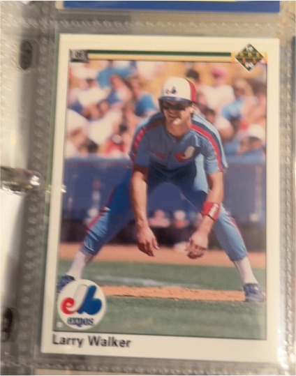 1990 Upper Deck #466 Larry Walker — front