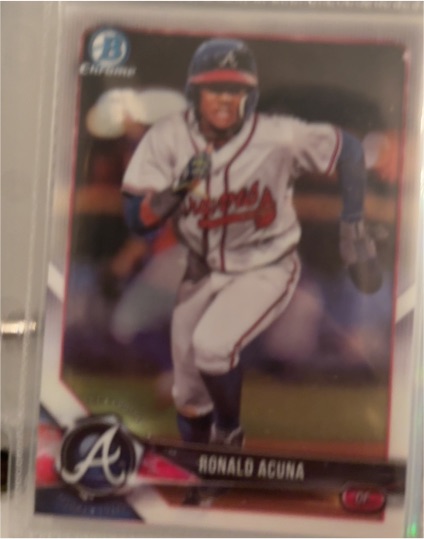 2018 Bowman #BCP1 Ronald Acuna Chrome Prospects — front
