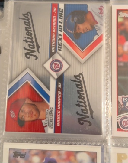 2012 Bowman Sterling Next In Line #NIL3 Bryce Harper / Anthony Rendon — front