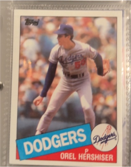 1985 Topps #493 Orel Hershiser — front