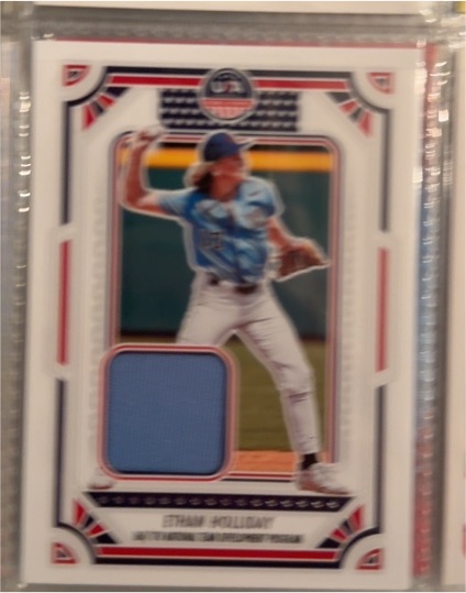 2024 Panini Stars and Stripes - USA Materials Ethan Holliday #USA-EH — front