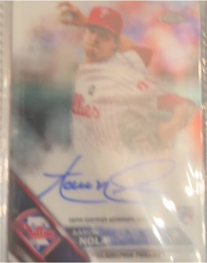 2016 Topps Chrome Rookie Autographs #RA-AN Aaron Nola — front