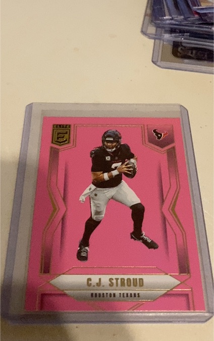 2025 Panini Donruss Elite Pink Parallel C.J. Stroud — front