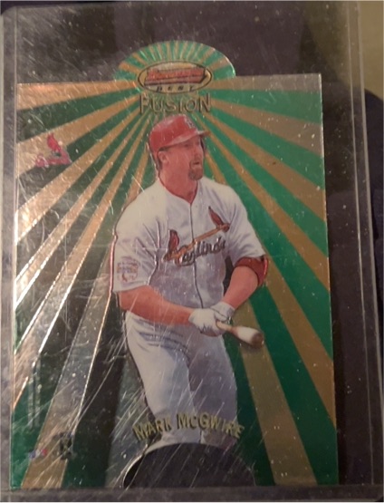 1998 Bowman's Best Mirror Image Fusion #MI18 Mark McGwire — front
