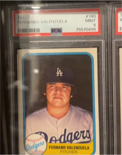 1981 Fleer #140 Fernando Valenzuela — front