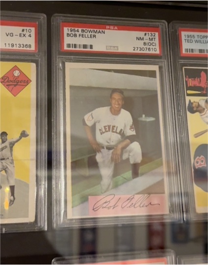 1954 Bowman #132 Bob Feller — front