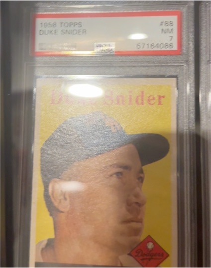 1958 Topps #88 Duke Snider — front