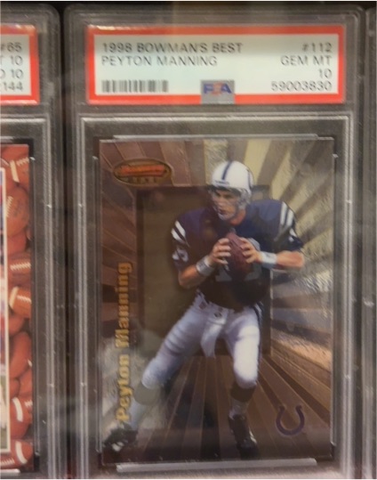 1998 Bowman's Best #112 Peyton Manning — front