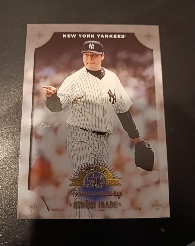 1998 Donruss Leaf 50th Anniversary #58 Hideki Irabu — front