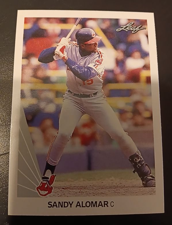 1990 Leaf #232 Sandy Alomar Cleveland Indians — front