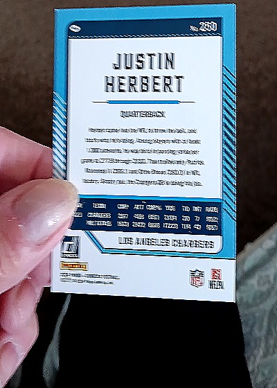 2024 Donruss #250 Justin Herbert — back