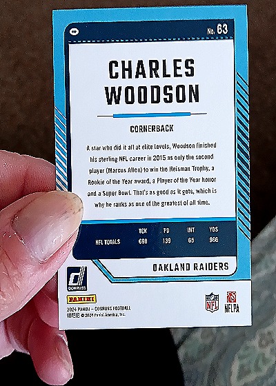 2024 Panini Donruss #63 Charles Woodson — back