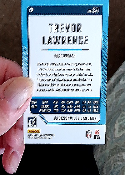 2024 Donruss #271 Trevor Lawrence — back