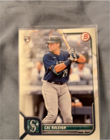 2022 Bowman #49 Cal Raleigh — front