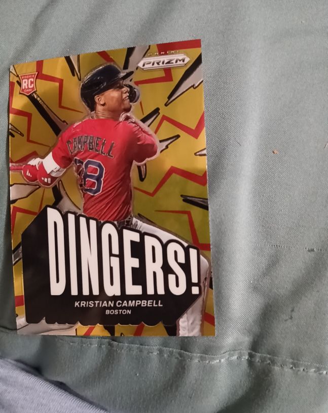 2025 Panini Prizm #9 Kristian Campbell Dingers Rookie Card — front