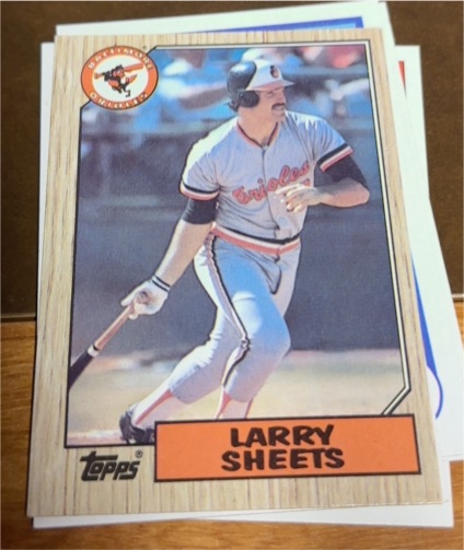 1987 Topps #552 Larry Sheets — front