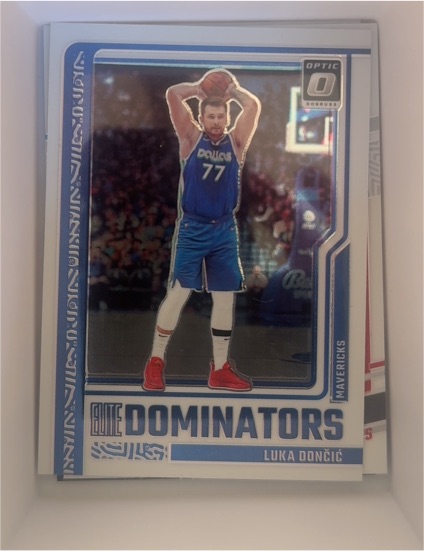 2023-24 Panini Donruss Optic #11 Luka Dončić Elite Dominators — front