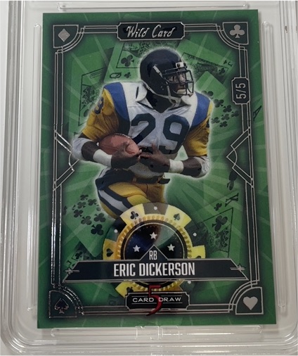 2024 Wild Card 5 Card Draw # Eric Dickerson — front