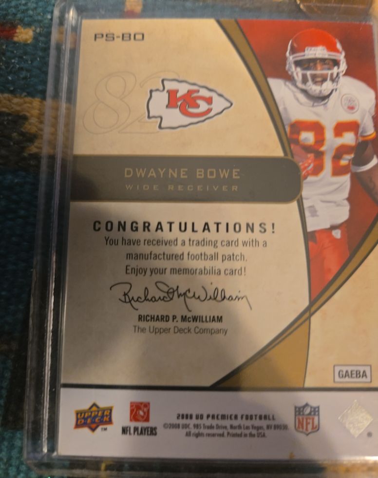 2008 Upper Deck Premier #PS-80 Dwayne Bowe — front