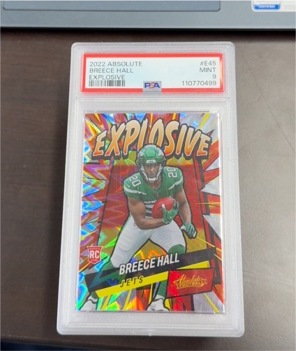 2022 Panini Absolute #E45 Breece Hall Explosive — front