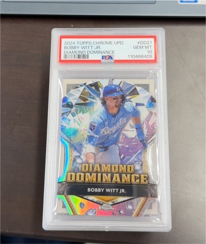 2024 Topps Chrome Update #DD21 Bobby Witt Jr. Diamond Dominance — front