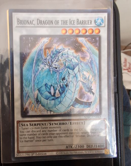2020 Yu-Gi-Oh! SDFC-EN043 Brionac, Dragon of the Ice Barrier — front
