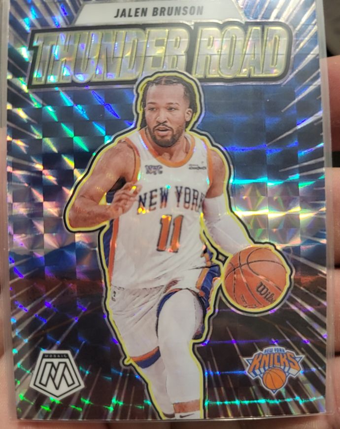 2024-25 Panini Mosaic #11 Jalen Brunson Thunder Road — front