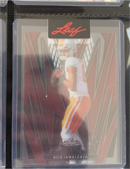 2024 Leaf Metal Football Proof 1/1 Nico Iamaleava — front
