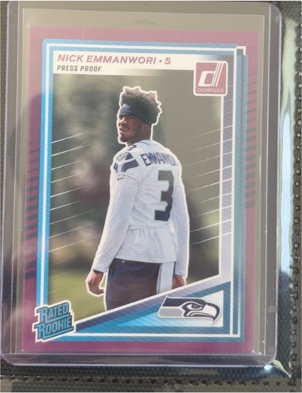 2025 Panini Donruss #348 Nick Emmanwori Rated Rookie — front