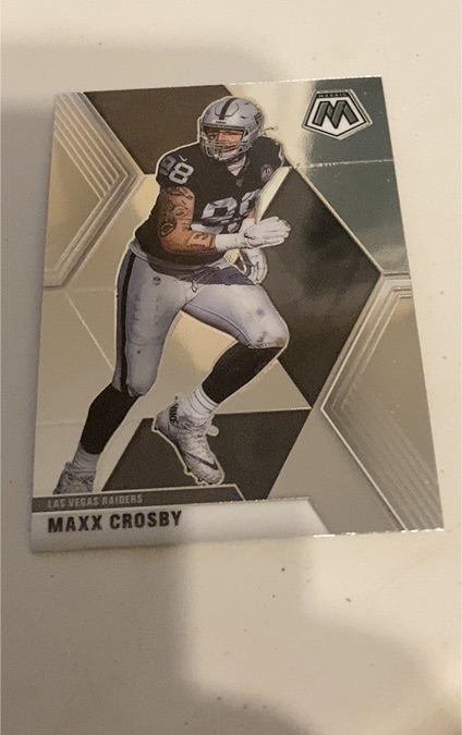 2023 Panini Mosaic Maxx Crosby Las Vegas Raiders — front