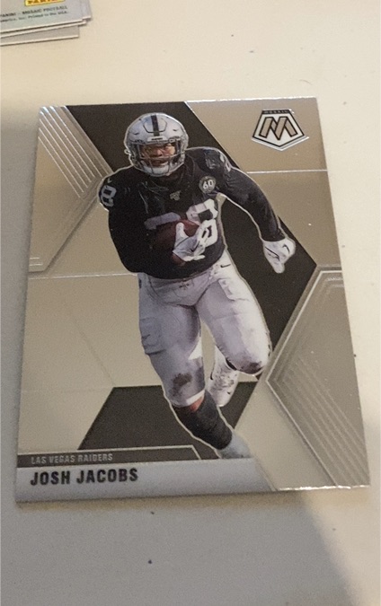 2020 Panini Mosaic #104 Josh Jacobs — front