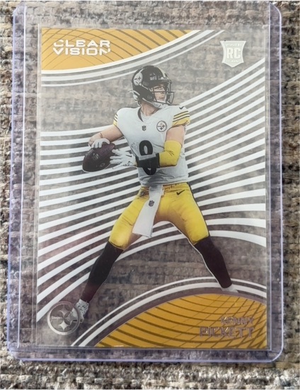2022 Panini Chronicles Clear Vision #CVR-1 Kenny Pickett Rookie Card — front