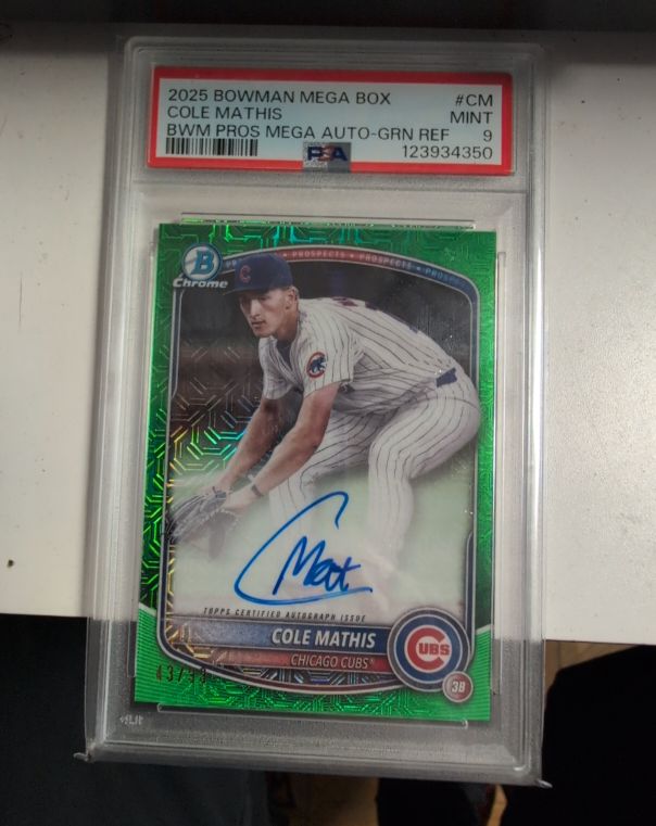 2025 Bowman Mega Box #CM Cole Mathis — front
