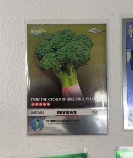 2025 Topps Chrome SpongeBob SquarePants #BB-2 Live Action Broccoli — front