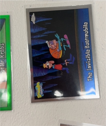 2025 Topps Chrome SpongeBob #165 The Invisible Boatmobile — front