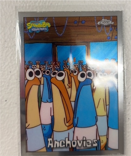 2025 Topps Chrome SpongeBob SquarePants #105 Anchovies — front