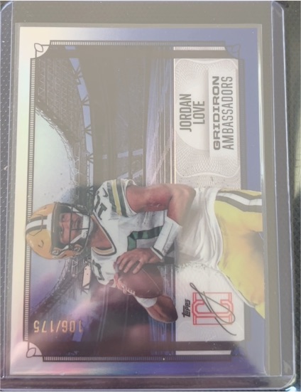2024 Topps Signature Class #GA-12 Jordan Love Gridiron Ambassadors — front