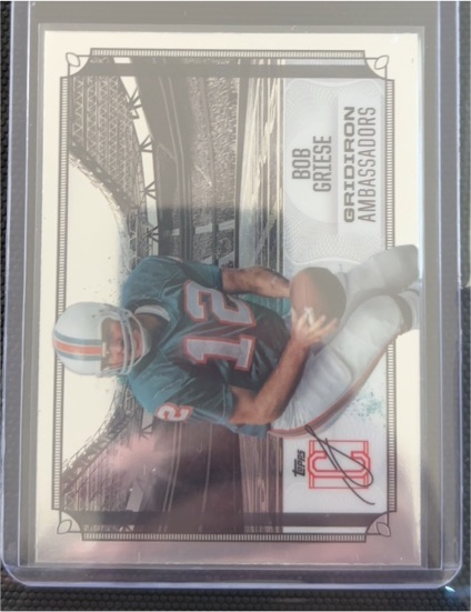 2024 Topps Signature Class #GA-27 Bob Griese Gridiron Ambassadors — front