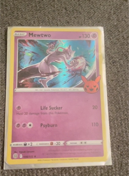 2022 Pokémon TCG Trick or Trade Halloween #56 Mewtwo — front