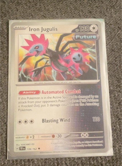 2024 Pokémon Temporal Forces #139 Iron Jugulis — front