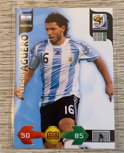 2010 Panini Adrenalyn XL South Africa #16 Sergio Agüero — front