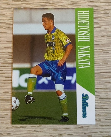 1990 Bellmare Hidetoshi Nakata Soccer Card — front